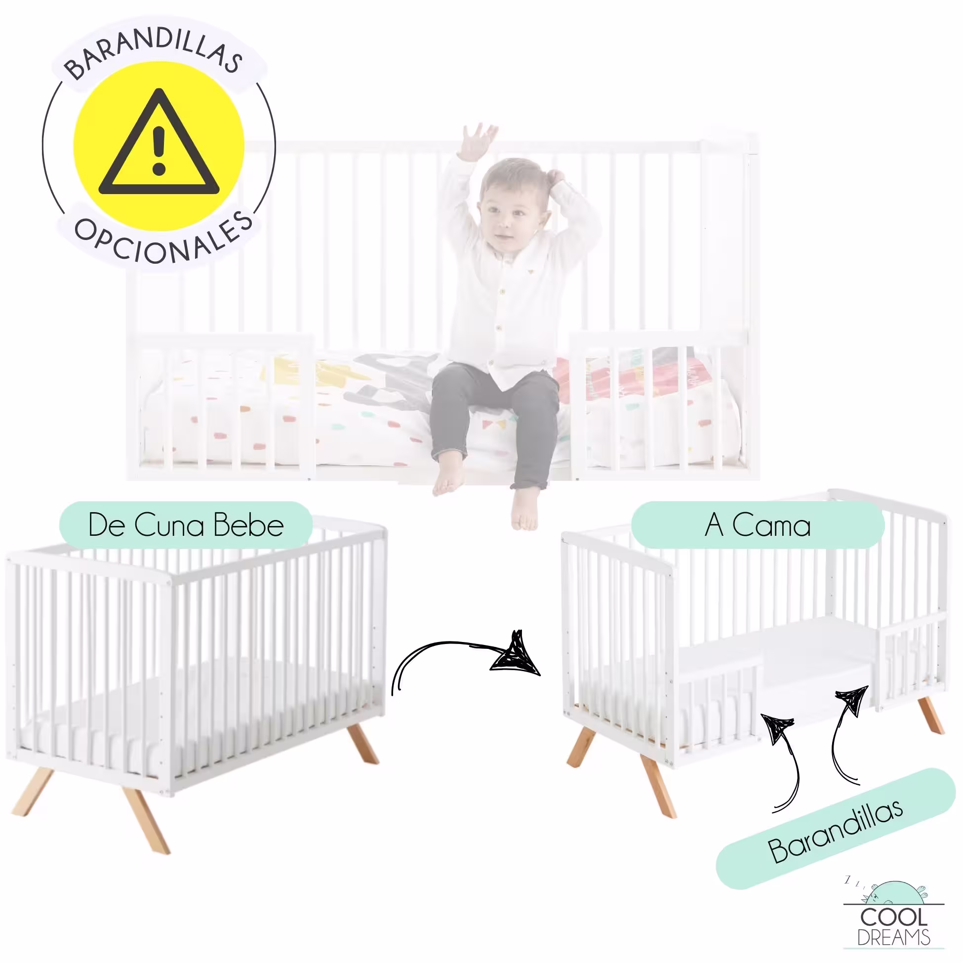 cuna convertible en cama nuru