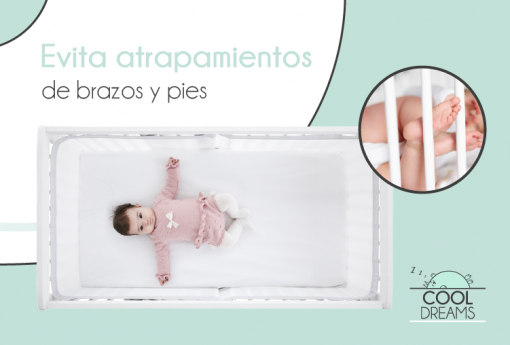 SVQ TECHNOLOGY - Chichoneras Cuna - Protector Cuna - Protector para bebes -  Chichoneras de Bebe para Cunas - Chichonera completa - Malla Transpirable