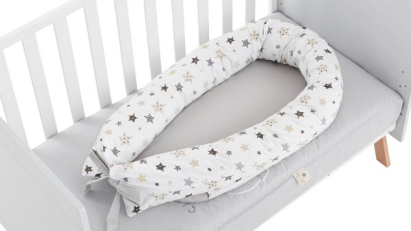 🐣 Mini cuna nido para bebés recién nacidos - Nubes